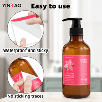 Étiquettes cosmétiques personnalisées en vinyle imperméable et résistant à l'huile, avec estampage à chaud doré, autocollants écologiques en rouleau pour pots et bouteilles de gommage corporel