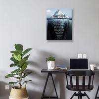 Affiche murale inspirante avec succès et motivation, citation, décor mural pour salon, impression sur toile, signe, décoration artistique encadrée