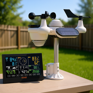 Estación Meteorológica Inalámbrica Solar 7 en 1 Db Wholesale con Pantalla a Color, Sistema de Monitoreo Interior y Exterior, Impermeable - Product Image 2