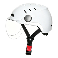 Nouvelle Arrivée Casque de Vélo Électrique/Scooter Urbain Résistant aux Chocs en PC EPS Durable avec Lunettes Amovibles
