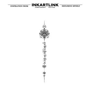 <span class=keywords><strong>Tatouage</strong></span> <span class=keywords><strong>semi</strong></span>-<span class=keywords><strong>permanent</strong></span> élégant de style écriture cursive, esthétique, imperméable, à base de jus de fruits naturels, longue durée (15 jours) - Product Image 4