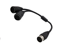 Nouveau câble Audio MIDI 8Pin mâle vers double Midi 8 broches Din femelle adaptateur de dispositifs stéréo DIN8P avec connecteurs 8 broches pour haut-parleurs