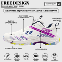 Chaussures de badminton unisexes confortables, légères, respirantes, avec empeigne en mesh, durables, grandes tailles, mode, entraînement en salle, printemps été