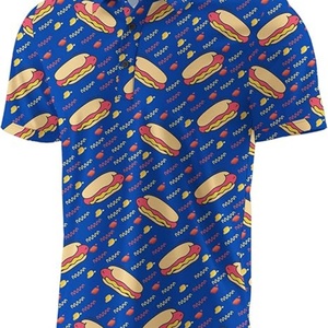 Camisas de Golf de Punto con Estampado para Hombre, Corte Regular, Manga Corta, Botones, Secado Rápido, Absorción de Humedad, Deportivas, Casuales, Transpirables - Product Image 6