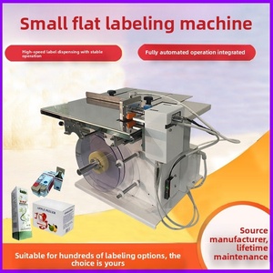 Petite machine d'étiquetage à aspiration plate pour boîtes colorées, bouteilles carrées avec bouchons, codes-barres, codes QR, bouteilles rondes - Product Image 4
