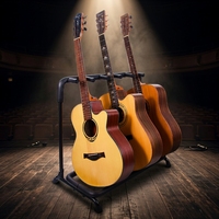 Heavy Duty 5 Slot Guitar Rack for Acoustic Electric Bass Banjo Violin Music Store Stock Display Organizer Floor Support