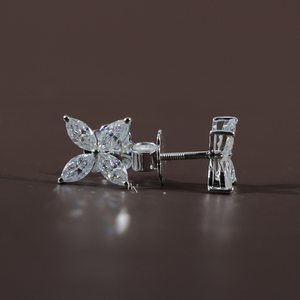 <b>Fine</b> Women Lab Grown Diamond <b>Earrings</b> Silver 10K Gold 14K Gold 18K Gold Luxury Jewelry for Daily Wear - Product Image 3
