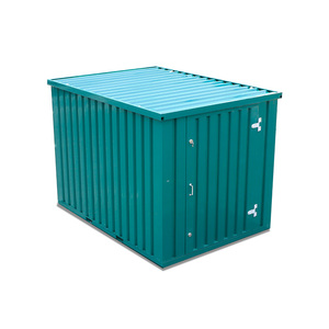 Contenitore di spedizione in acciaio pieghevole Design moderno prefabbricato Flat Pack negozi all'aperto e garage con spedizione a basso costo - Product Image 4