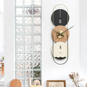 Wozoom Nordic Wall <b>Clock</b> Large Artistic Modern Minimalist Decorative For Living Room <b>Battery</b> Powered Single Face Irregular Shape - Product Image 4