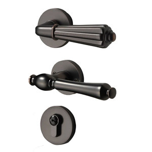 Moderne stil schlafzimmer tür split schlösser designs zink-legierung griffe - Product Image 1