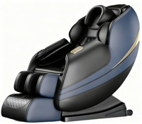 Sillón de Masaje de Lujo C83 de Punto Fijo y Rodadura a Precio Económico, Gravedad Cero, Cuerpo Completo, Color Marrón, Malasia