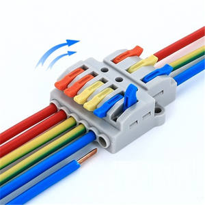 Snelkoppeling draadconnector met testgat, multi-pin 3 in 6 uit elektrische klemmenblok voor leveranciersklemmen - Product Image 1