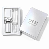 Boîte d'emballage personnalisée pour flacons et ampoules en carton ondulé, taille personnalisée, impression de logo, insert couleur, pour flacons de 3 ml et 10 ml, étanche et écologique