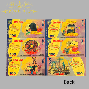 Nouvelle banque d'argent américaine de <span class=keywords><strong>Las</strong></span> <span class=keywords><strong>Vegas</strong></span> 2026 plaquée or 24 carats pour collection - Product Image 1