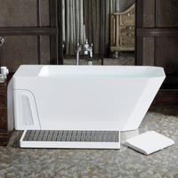 Icegalax Bain d'eau froide thérapeutique Baignoire en acrylique sans installation Plongeon froid tout-en-un pour usage commercia