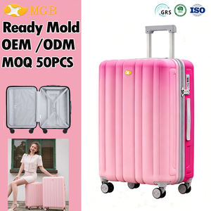 กระเป๋าเดินทาง MGOB แบบแข็งสีพาสเทล มีหลายสีและขนาดให้เลือก น้ำหนักเบา ผลิตจากวัสดุ PC พร้อมล้อหมุน - Product Image 2