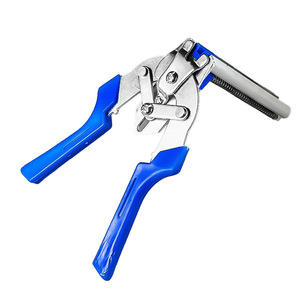 M Type Nail Pliers 1 In Jaw Width Stainless Steel ABS Chicken Rabbit Pigeon Cage Clamps Smooth Tip DIY Tool - Product Image 1