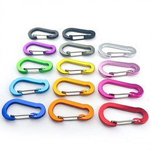Moschettoni da <span class=keywords><strong>Arrampicata</strong></span> Personalizzati con Chiusura a Filo in Lega di Alluminio, Gancio Rapido a Forma di Zucca, Fibbia Piatta con Molla in Acciaio - Vendita all'Ingrosso - Product Image 2
