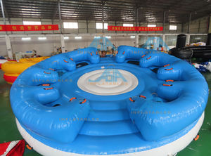 Barco inflable de PVC de alta calidad <span class=keywords><strong>con</strong></span> <span class=keywords><strong>respaldo</strong></span> cómodo, Súper Inflable, <span class=keywords><strong>con</strong></span> giro de agua, OVNI, para navegación disco - Product Image 4
