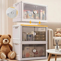 Armoire en plastique pliable empilable, meuble de chambre portable pour bébé