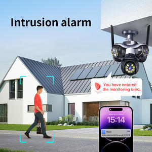 Cámara PTZ con Sensor CMOS de Doble Lente Panorámica de <span class=keywords><strong>360</strong></span>°, Seguimiento Automático, Audio Bidireccional, Micrófono Integrado, WiFi Inalámbrico, Clasificación IP65, 20MP, H.265 - Product Image 5