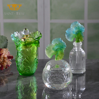 Bougie de luxe SAINT-VIEW en cristal, ensemble de parfum, pour la décoration de la maison, hôtel, mariage