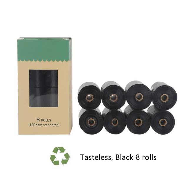 Noir 8 rouleaux, sans goût