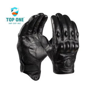 Top One Full Finger Protection Résistance aux coupures Gantelet en cuir Moto Équitation Cyclisme Gants tactiques - Product Image 1