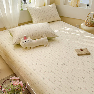 Sábana Ajustable de Alta Densidad 40S 200TC de Algodón Puro de Calidad con Bolsillo Profundo, Estampado, Tejido Transpirable Natural, Sin Encogimiento, para <span class=keywords><strong>Hotel</strong></span> - Product Image 1