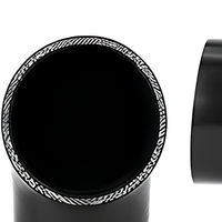 Tuyau coudé en silicone à 45 degrés, résistant aux hautes températures, pour moteur de camion