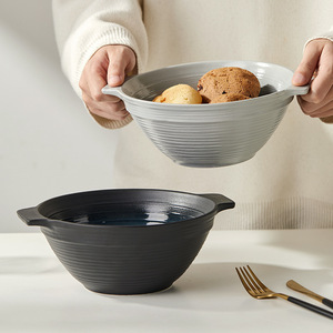 ชุดอาหารเซรามิก Lucerne รุ่นใหม่ เป็นมิตรกับสิ่งแวดล้อม สำหรับใช้ในครัวเรือน สีสันสวยงาม จานซุปทรงลึก จานแบน ชามข้าว ใช้กับไมโครเวฟได้ เคลือบเงา - Product Image 4