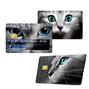 カスタム両面デザイン防水カードステッカー取り外し可能ビニールデビットクレジットカードステッカースキン - Product Image 4