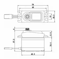Servomoteur numérique à dents en alliage de titane SAVOX Original SC-1256/1251/1258/1210/0236TG pour accessoires de drones FPV