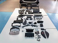 Kit de mise à niveau de l'intérieur LX570, écran LCD du tableau de bord, boîte d'accoudoir, housses de siège en cuir pour Lexus LX570