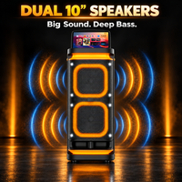 Speaker Karaoke Outdoor Bass Berat Terbaik 2026 Layar Sentuh Koneksi Wifi 5G Speaker Karaoke Nirkabel Portabel untuk Pesta DJ