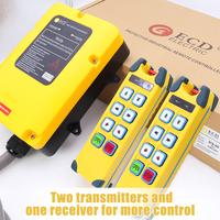 Nuevo Control Remoto Inalámbrico para Grúas ECD-6D de 8 Canales, 380V 110V, de Velocidad Única, Código Fijo, Impermeable y Anti-Golpes