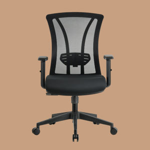 Silla Ejecutiva Giratoria de Diseño Nuevo, Silla de Oficina con Reposabrazos Giratorios y Elevables, Reposapiés Ajustable - Product Image 5