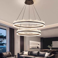 Lampes d'intérieur intelligentes personnalisées VH, lustres décoratifs luxueux à LED en aluminium rond pour intérieurs d'hôtels