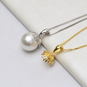 Pendentif Baotou en argent S925 simplifié, tendance pour femme, bandeau 841, perles lâches 13-14, accessoires de support vides, bijoux - Product Image 2