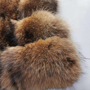 Custom Natural Racoon Vest Fluffy Winter Warm Real Raccoon <strong>Fur</strong> Gilet Baby Girl Kids <strong>Fur</strong> Vest - Product Image 5