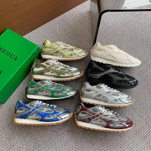 Scarpe da Corsa Casual Invernali Bottegas Venetas Orbit 2025 di Alta Qualità in Vera Pelle Sneakers Retrò Argentate alla Moda - Product Image 3