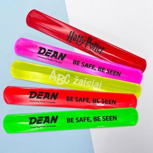 Bracelets réfléchissants en PVC personnalisés, bracelets à pression magiques, largeur du bracelet 30 mm, bracelet non toxique avec logo, cadeaux promotionnels - Product Image 4