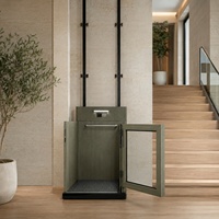 Ascenseur semi-cabine hydraulique personnalisé, plateforme élévatrice semi-fermée pour villa résidentielle, idéal pour la construction de maisons privées