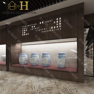 Galerie d'art moderne Musée de la conception de meubles d'intérieur Vitrine en verre antique avec porte en verre automatique Vitrine de musée - Product Image 4