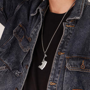 Opk Unique Hip-hop Trendy Versatile Bijoux Vente à Chaud Couteau de Cuisine Pendentif Collier Accessoires pour Hommes Anniversaire - Product Image 2