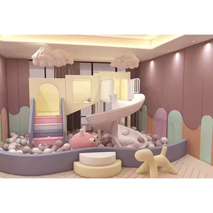 Beilai Offre Spéciale Mini petit 100 20 60 m² jeu doux enfants aire de jeux ensemble intérieur enfants aire de jeux toboggan pour tout-petit - Product Image 1