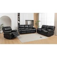 3+2+1 Modernes Klappbares Elektrisches Relaxsofa-Set aus Samt mit Elektrischer Verstellung, Bluetooth-Lautsprecher für das Wohnzimmer