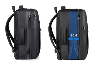 Tùy chỉnh mở rộng không thấm nước du lịch Ba lô người đàn ông kinh doanh máy tính xách tay Ba lô mochilas với Van chân không nén Ba lô - Product Image 2