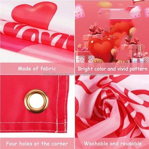 Drapeau de Noël extérieur couleur haute qualité pour porche, bannière de bienvenue à la maison pour porte, bannière suspendue de Noël pour porte de bienvenue à la maison - Product Image 4