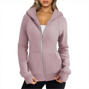 Sudadera con Capucha de Manga Larga para Mujer, con Logotipo Personalizado OEM, 100% Algodón, Estilo Vintage, Moda de Invierno - Product Image 2